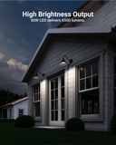 Bronze Gooseneck Barn Light has a high brightness output at 50W and 6500 Lumens.