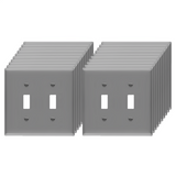 Enerlites Toggle Switch Two-Gang Wall Plate