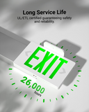 We uphold the highest standards by testing each product for optimal performance and safety. This emergency exit light is UL/ETL certified.