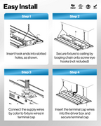 The slim design has great light output and is easy to install for your ceilings.