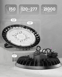 UFO High Bay 150 LED Fixture, 21000 Lumens