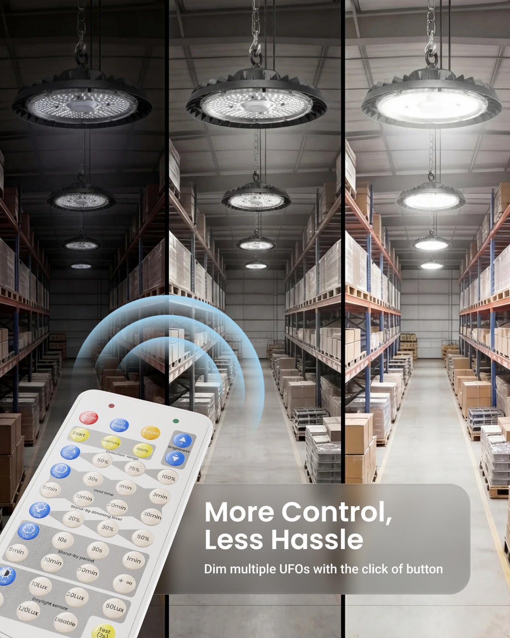 UFO High Bay Microwave Motion Sensor Remote Control