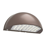LED Half Moon Wall Pack, Full Cutoff, Dusk to Dawn Photocell, 80W/64W/48W, Selectable Wattage & CCT, 10800 Lumens