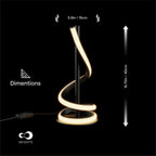 Sculptural Curve LED Table Lamp — supplied product image