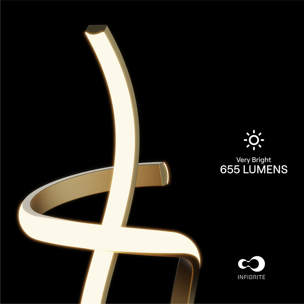 Golden Swirl LED Table Lamp — supplied product image
