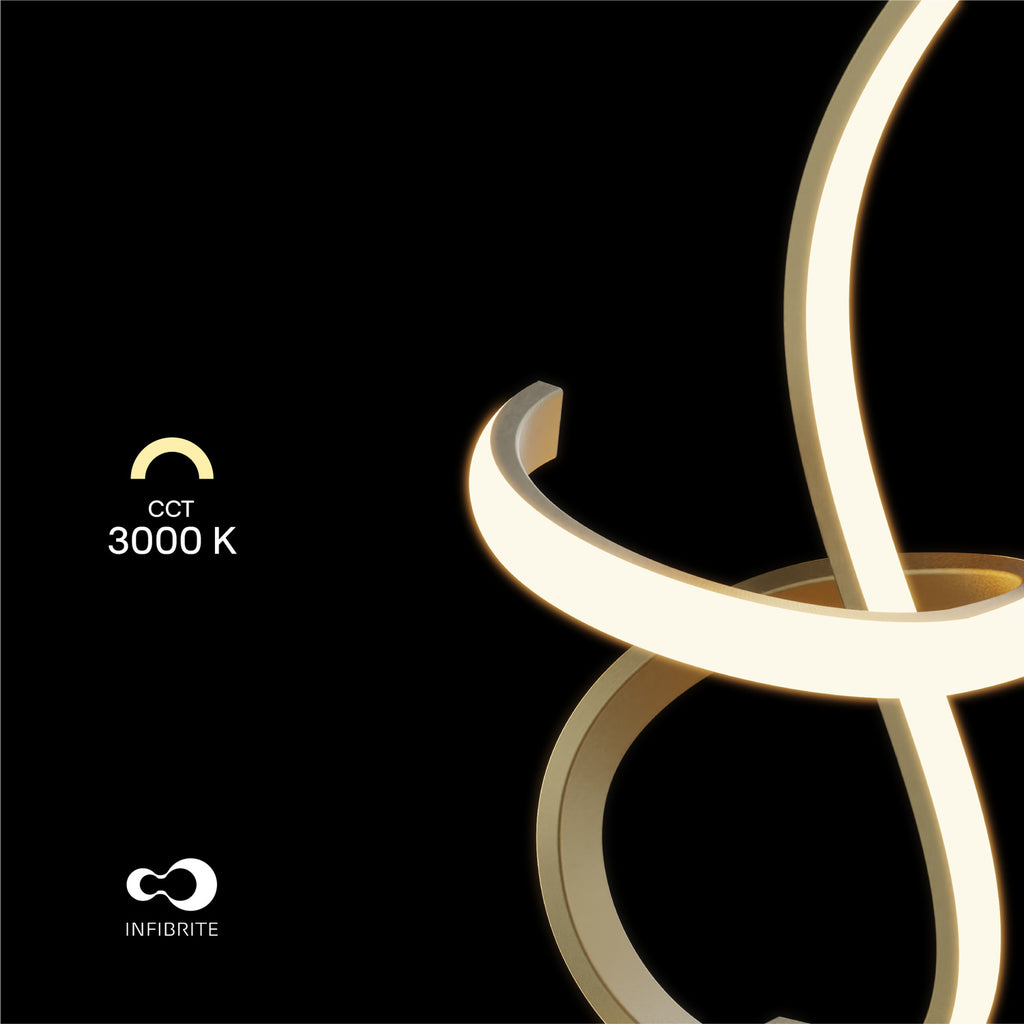 Golden Swirl LED Table Lamp — supplied product image