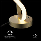 Golden Swirl LED Table Lamp — supplied product image