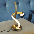 Golden Swirl LED Table Lamp — additional room setting