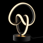 Abstract Art LED Table Lamp — illuminated product view