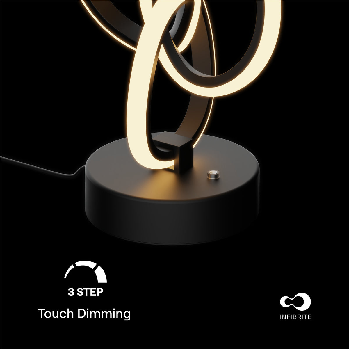Abstract Art LED Table Lamp — supplied product image