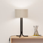Classic Elegance Table Lamp with Cylindrical Shade — supplied product image