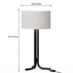 Classic Elegance Table Lamp with Cylindrical Shade — supplied product image