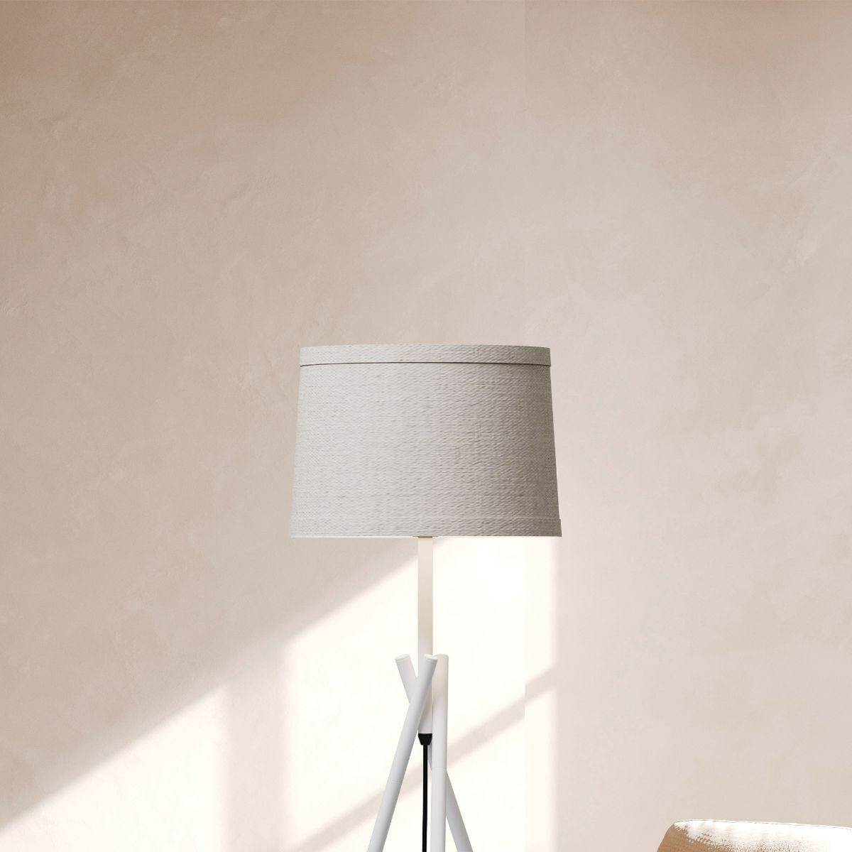 Crossed Legs Table Lamp with Fabric Shade — supplied product image