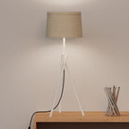 Crossed Legs Table Lamp with Fabric Shade — supplied product image