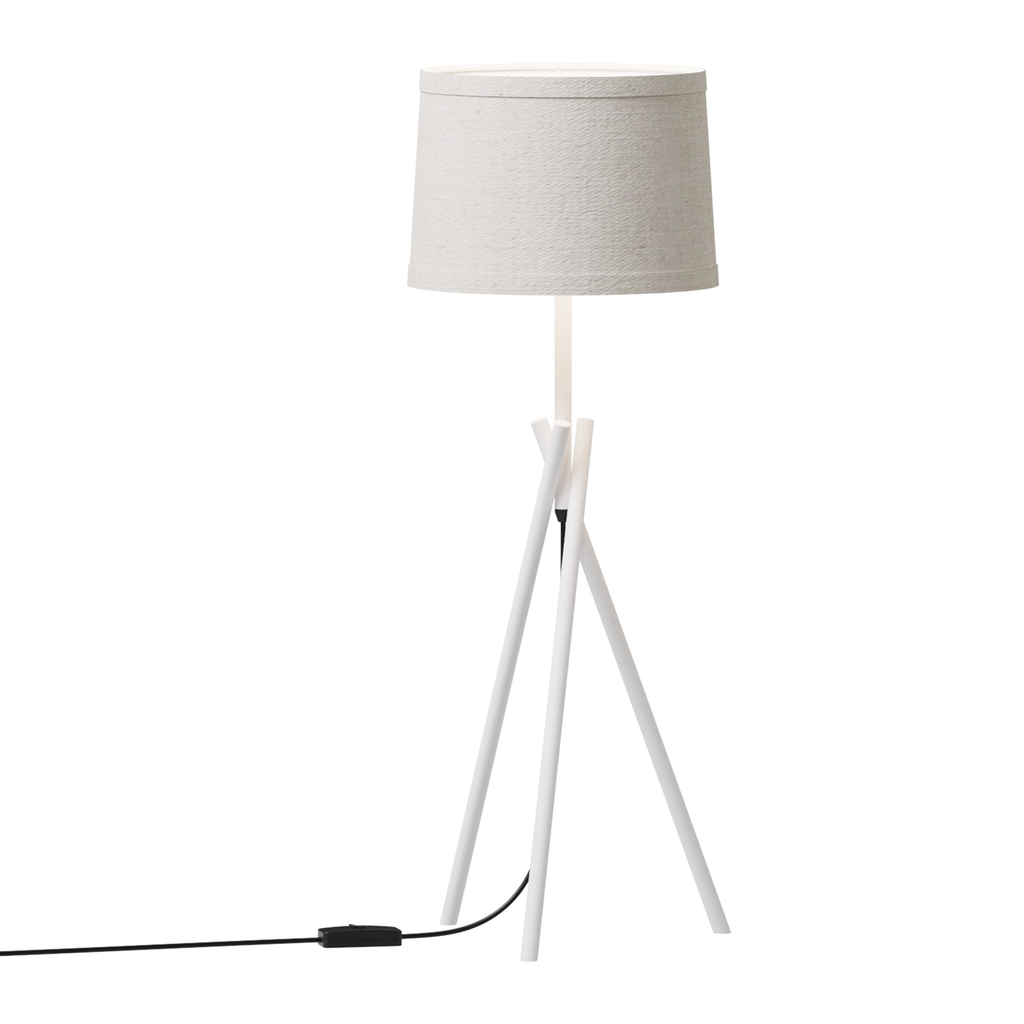 Crossed Legs Table Lamp with Fabric Shade — product view