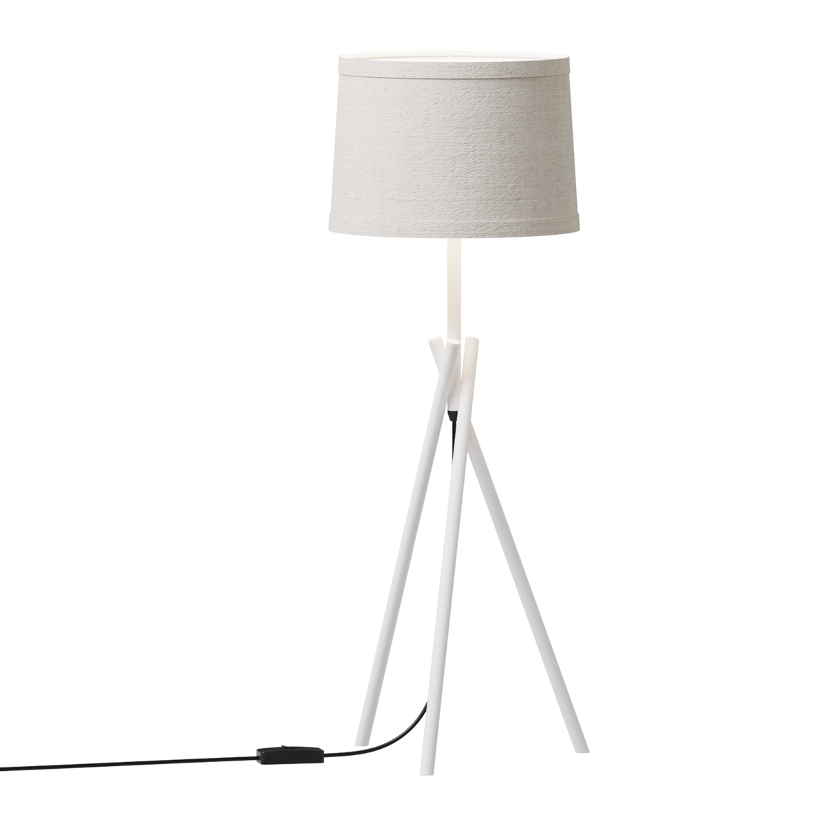 Crossed Legs Table Lamp with Fabric Shade — product view