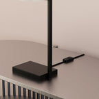 Rectangular Frame Table Lamp with Cylinder Shade — additional product detail