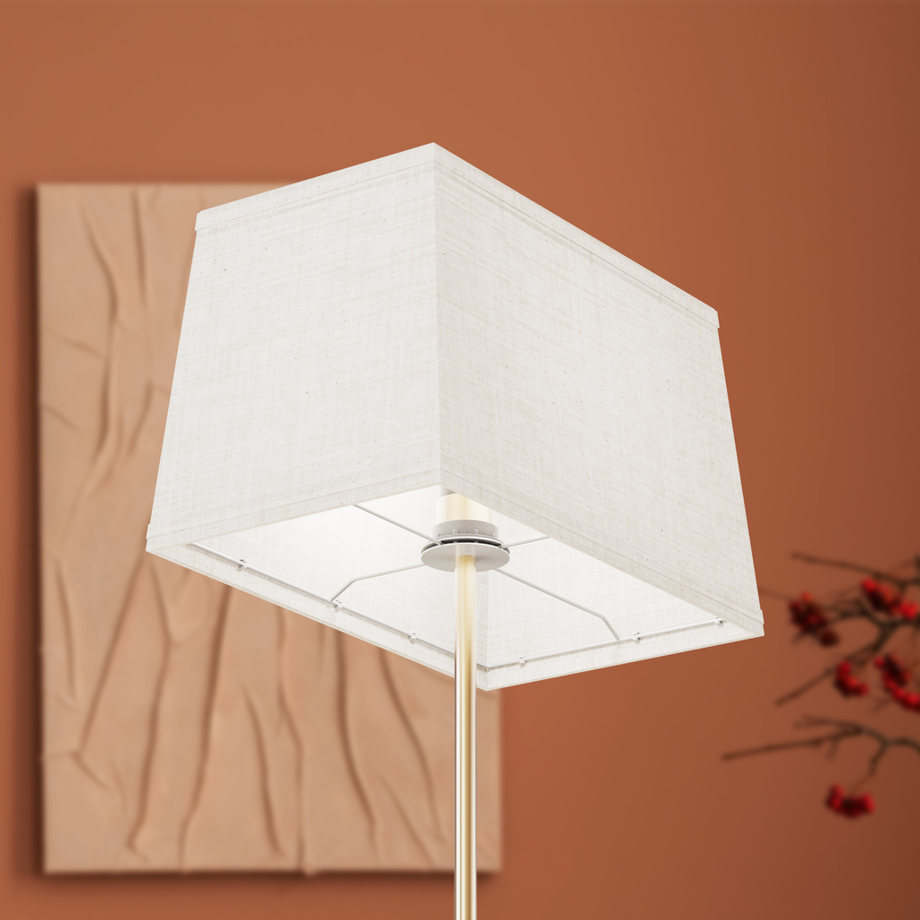 Classic Square Table Lamp with Textured Shade — shade detail