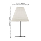 Angular Base Table Lamp with Conical Shade — supplied product image