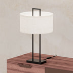 Modern Structure Table Lamp with Textured Shade — supplied product image