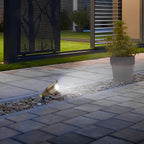 Brass Bullet Head Landscape Spotlight with Plastic Spike