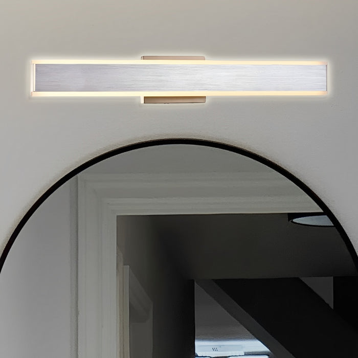 LED Brushed Aluminum Vanity Light, Solstar, Selectable CCT