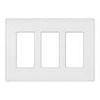 Lutron Claro Multi-Gang Wallplate, Screwless Designer Style, Gloss Finish