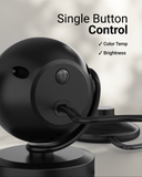 LED Black Orb Spotlight, Selectable CCT, 300 Lumens