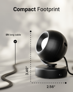 LED Black Orb Spotlight, Selectable CCT, 300 Lumens