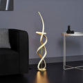 55" Matte Gold LED Floor Lamp, 2400 Lumens