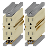 Enerlites Residential Grade 15A Self-Grounding Duplex Receptacle