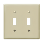 Enerlites Toggle Switch Two-Gang Wall Plate