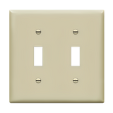 Enerlites Toggle Switch Two-Gang Wall Plate