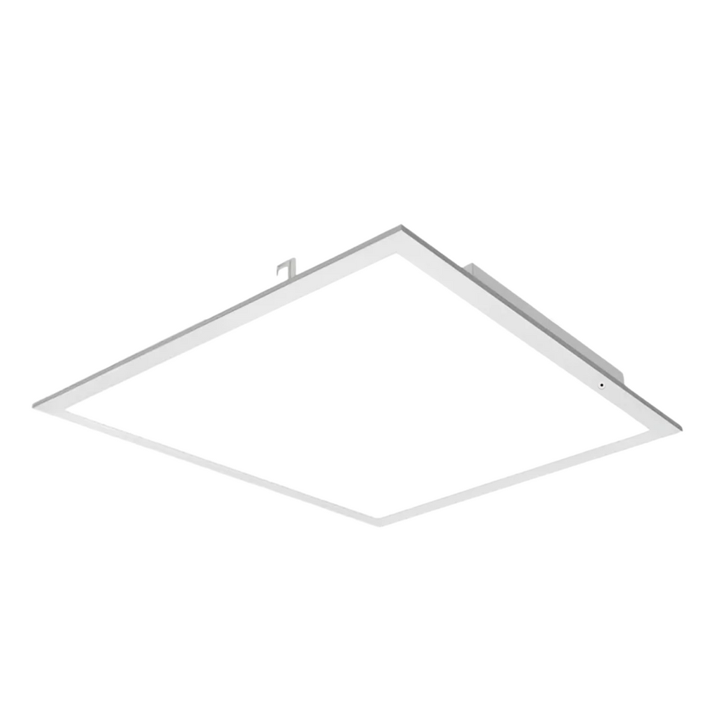 Square ceiling light fixture on a white background