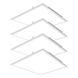 LED Ceiling Panel Light with Sensor Receptacle, 40W/30W/25W/20W/15W, 2x2, Selectable Wattage & CCT, 5000 Lumens
