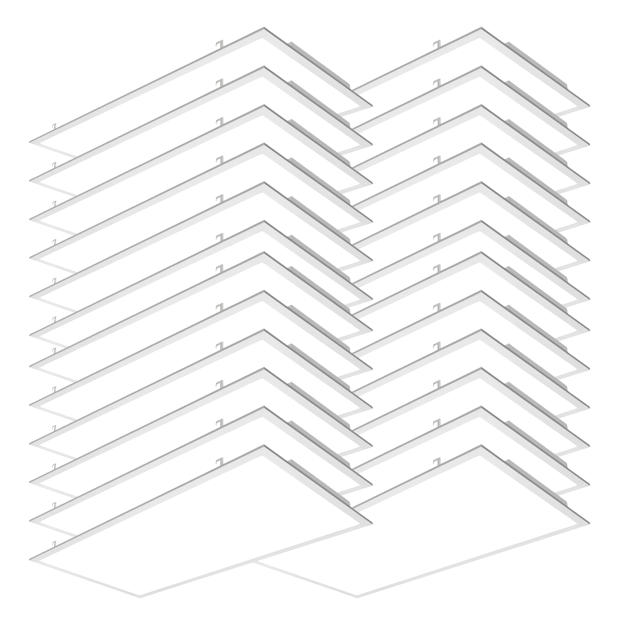 LED Ceiling Panel Light with Sensor Receptacle, 72W/60W/50W/40W/30W, 2x4, 9000 Lumens