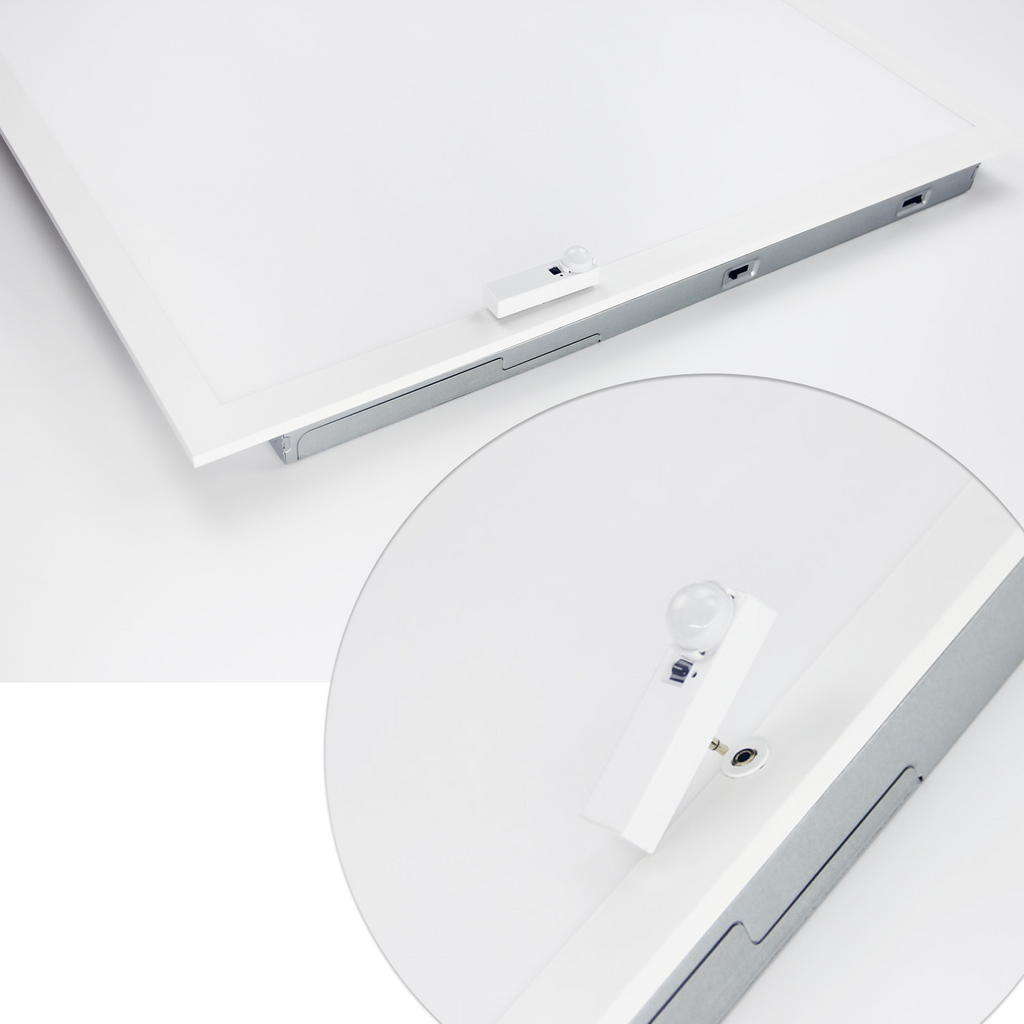 LED Ceiling Panel Light with Battery Backup, 72W/60W/50W/40W/30W, 2x4, 9000 Lumens (Sensor Receptacle)
