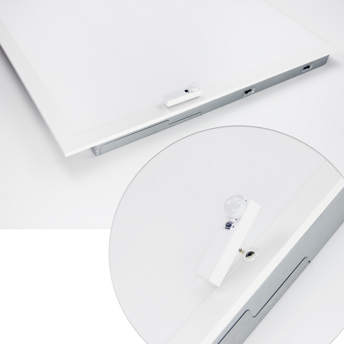 LED Ceiling Panel Light with Battery Backup, 72W/60W/50W/40W/30W, 2x4, 9000 Lumens (Sensor Receptacle)