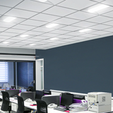 LED Center Basket Troffer with Motion Sensor Receptacle, 40W/30W/25W/20W/15W, 2x2, Selectable Wattage & CCT, 5000 Lumens