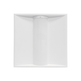 LED Center Basket Troffer with Motion Sensor Receptacle, 40W/30W/25W/20W/15W, 2x2, Selectable Wattage & CCT, 5200 Lumens