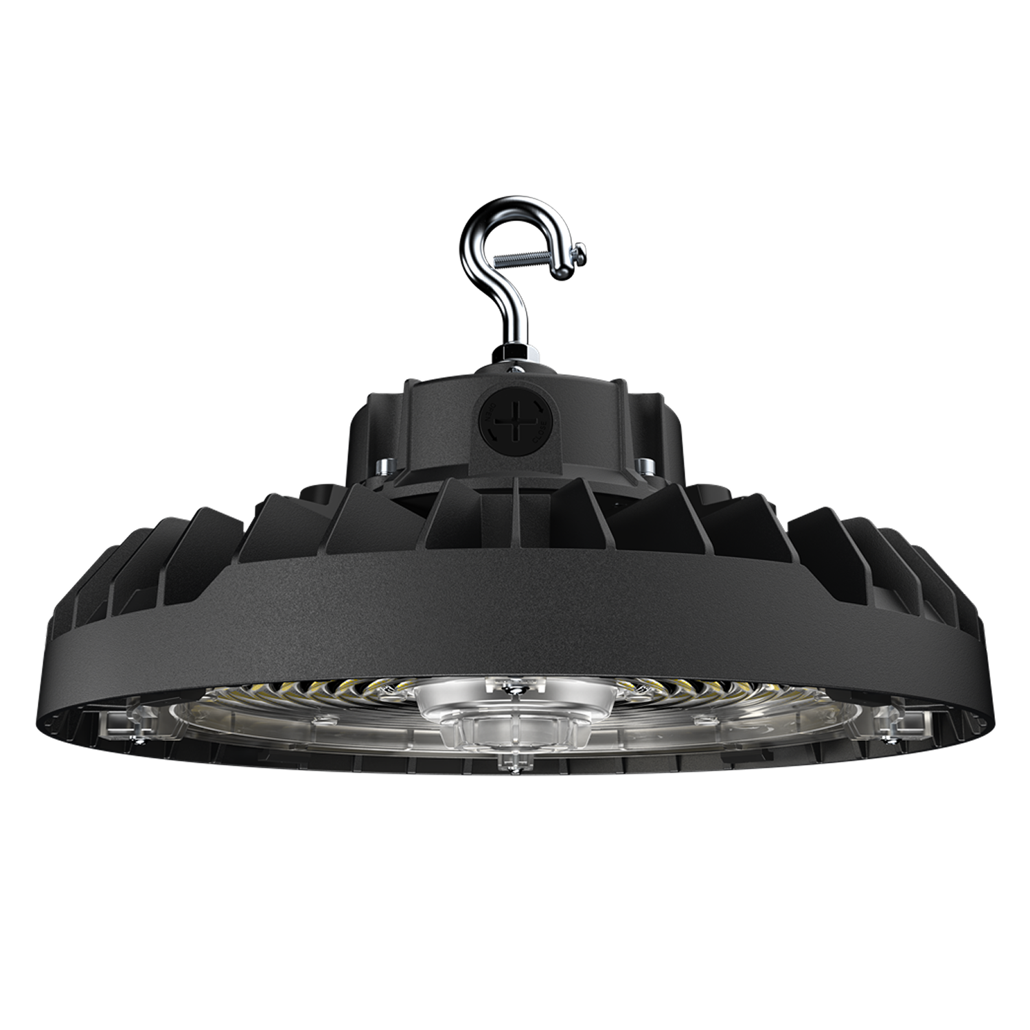 UFO High Bay LED Fixture, 150W/120W/100W, Selectable Wattage & CCT, 120-277V, 21000 Lumens