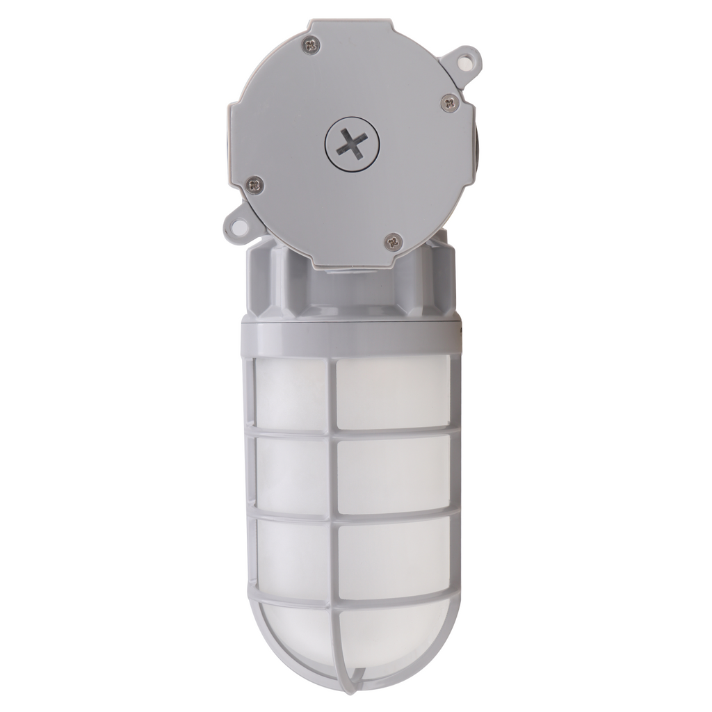 LED Vapor Tight Jelly Jar, Ceiling & Wall Mount, 21W, 2500 Lumens