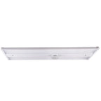 Side view of a LED Linear high bay fixture in a white background