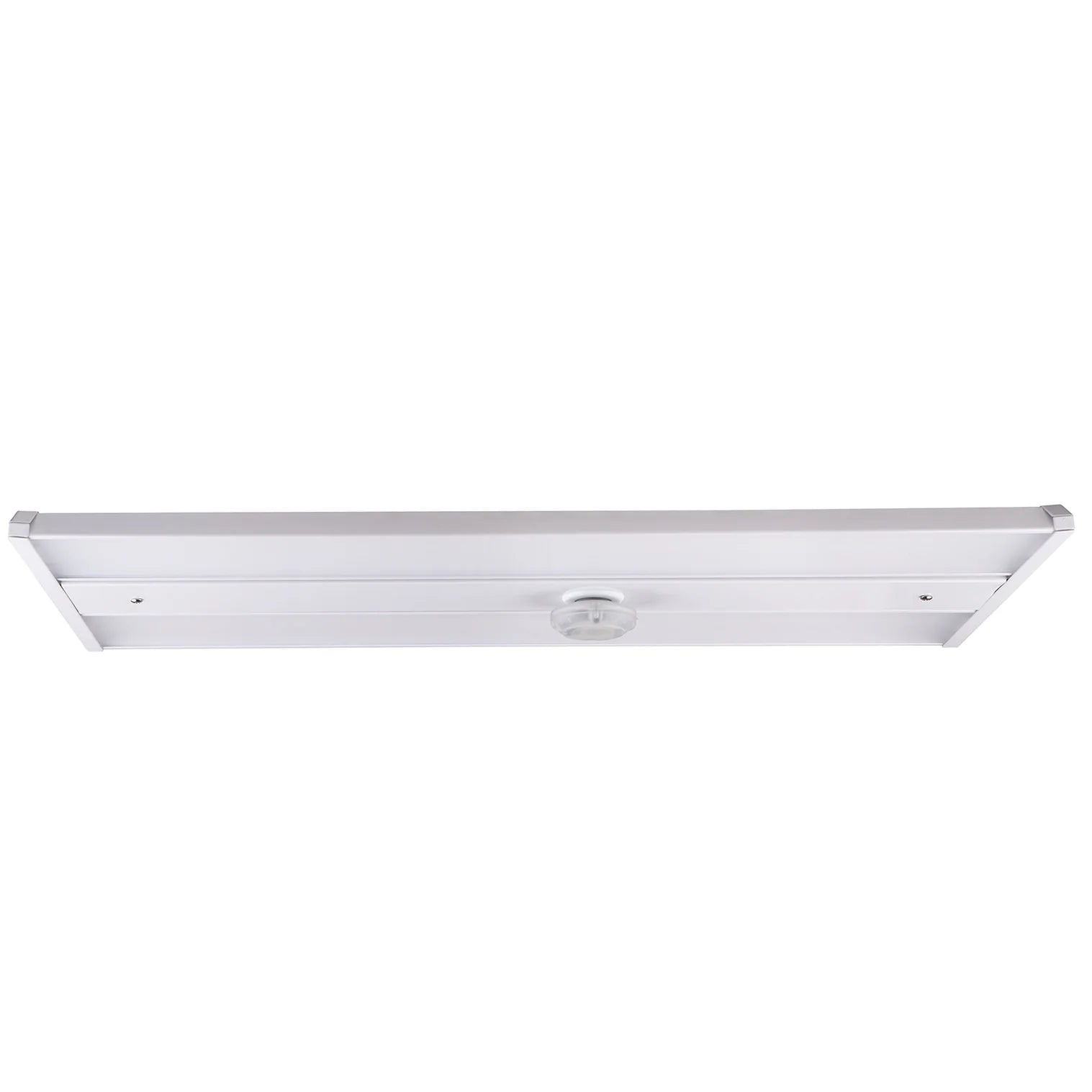 Side view of a LED Linear high bay fixture in a white background