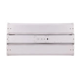 Top view of a LED Linear high bay fixture in a white background