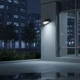 LED Half Moon Wall Pack, Full Cutoff, Dusk to Dawn Photocell, 80W/64W/48W, Selectable Wattage & CCT, 10800 Lumens