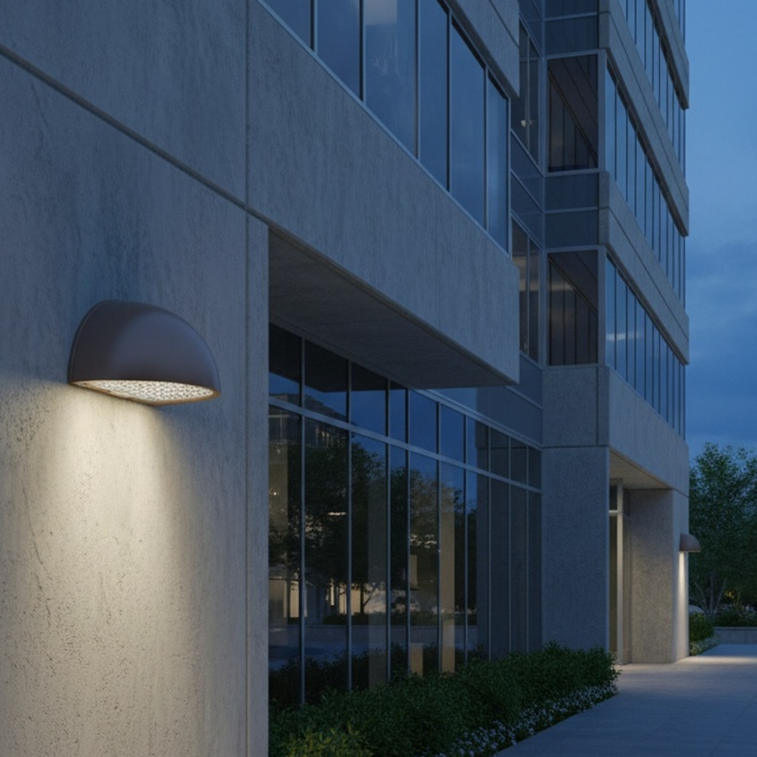 LED Half Moon Wall Pack, Full Cutoff, Dusk to Dawn Photocell, 80W/64W/48W, Selectable Wattage & CCT, 10800 Lumens