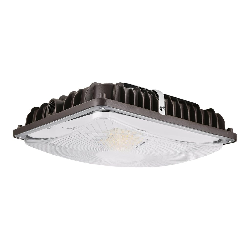 LED Canopy Light, 110W/88W/66W/44W, Dark Bronze, Selectable Wattage & CCT,  17000 Lumens
