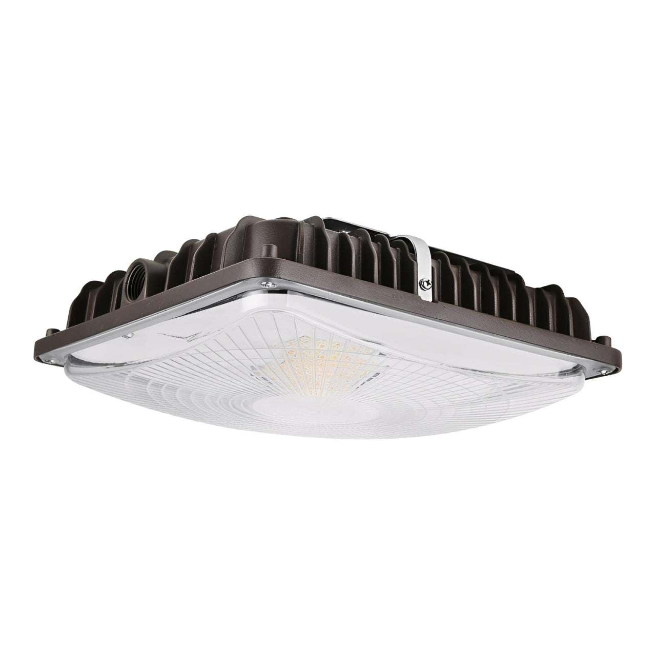 LED Canopy Light, 110W/88W/66W/44W, Dark Bronze, Selectable Wattage & CCT,  17000 Lumens