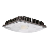 LED Canopy Light, 60W, Dark Bronze, Selectable CCT, 8400 Lumens